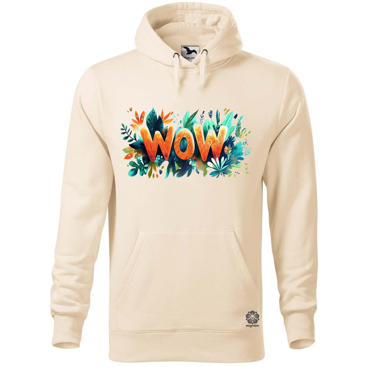 WOW felirat v1 egyedi  pulóver 