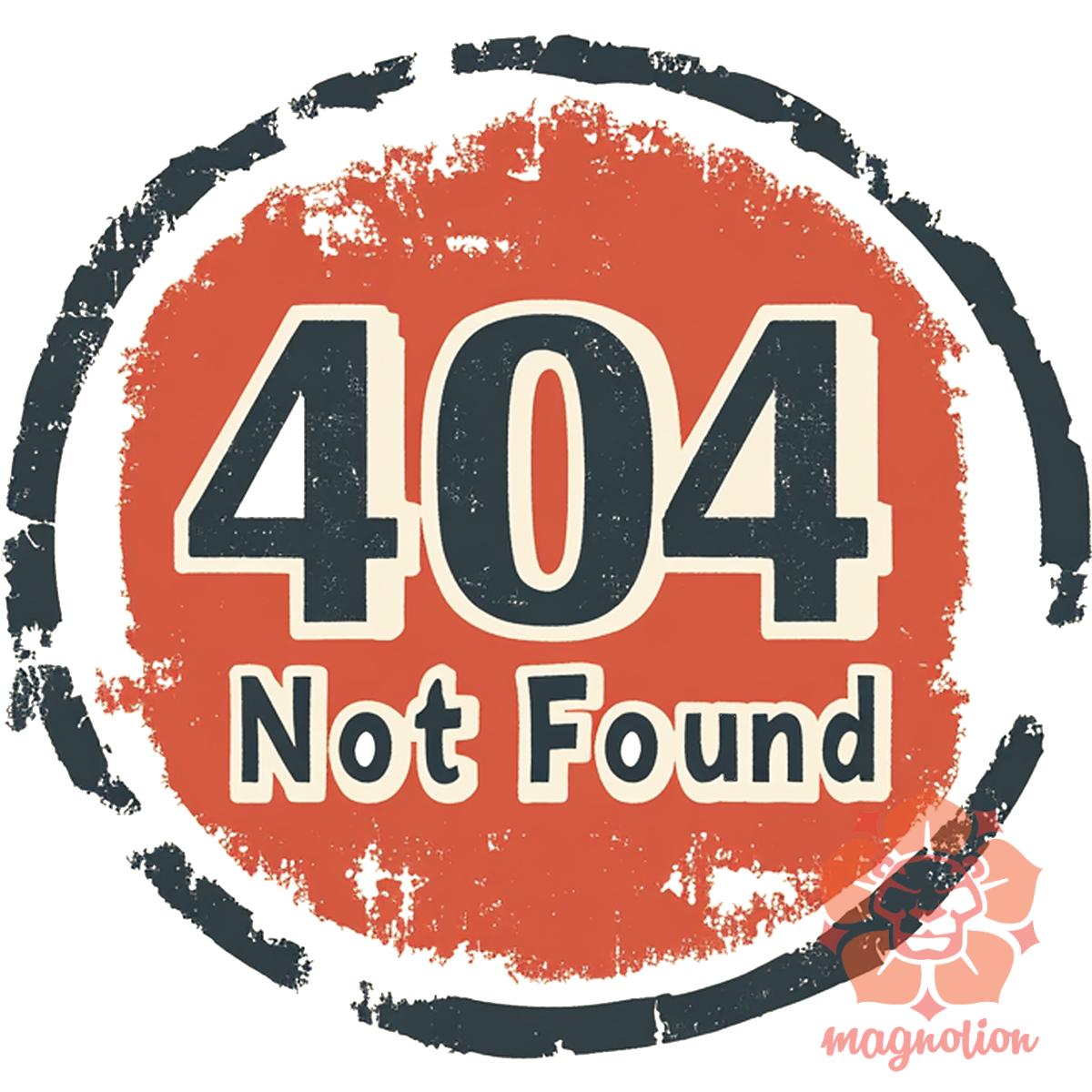 404 not found v12 egyedi póló 