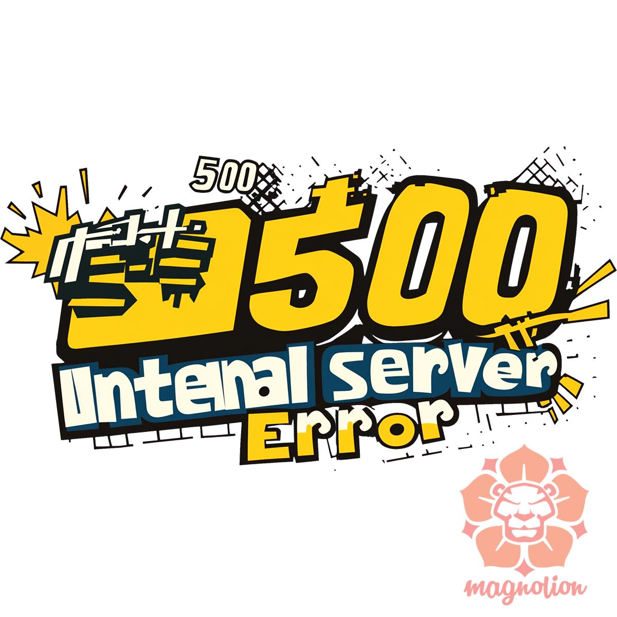 505 server error v8 egyedi póló 