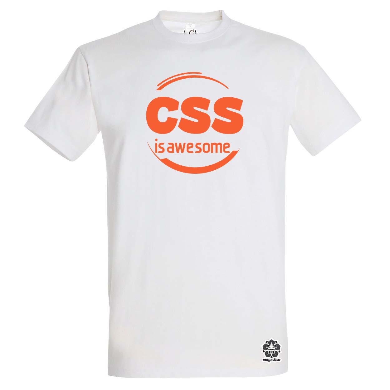 CSS is awesome v10 egyedi póló 