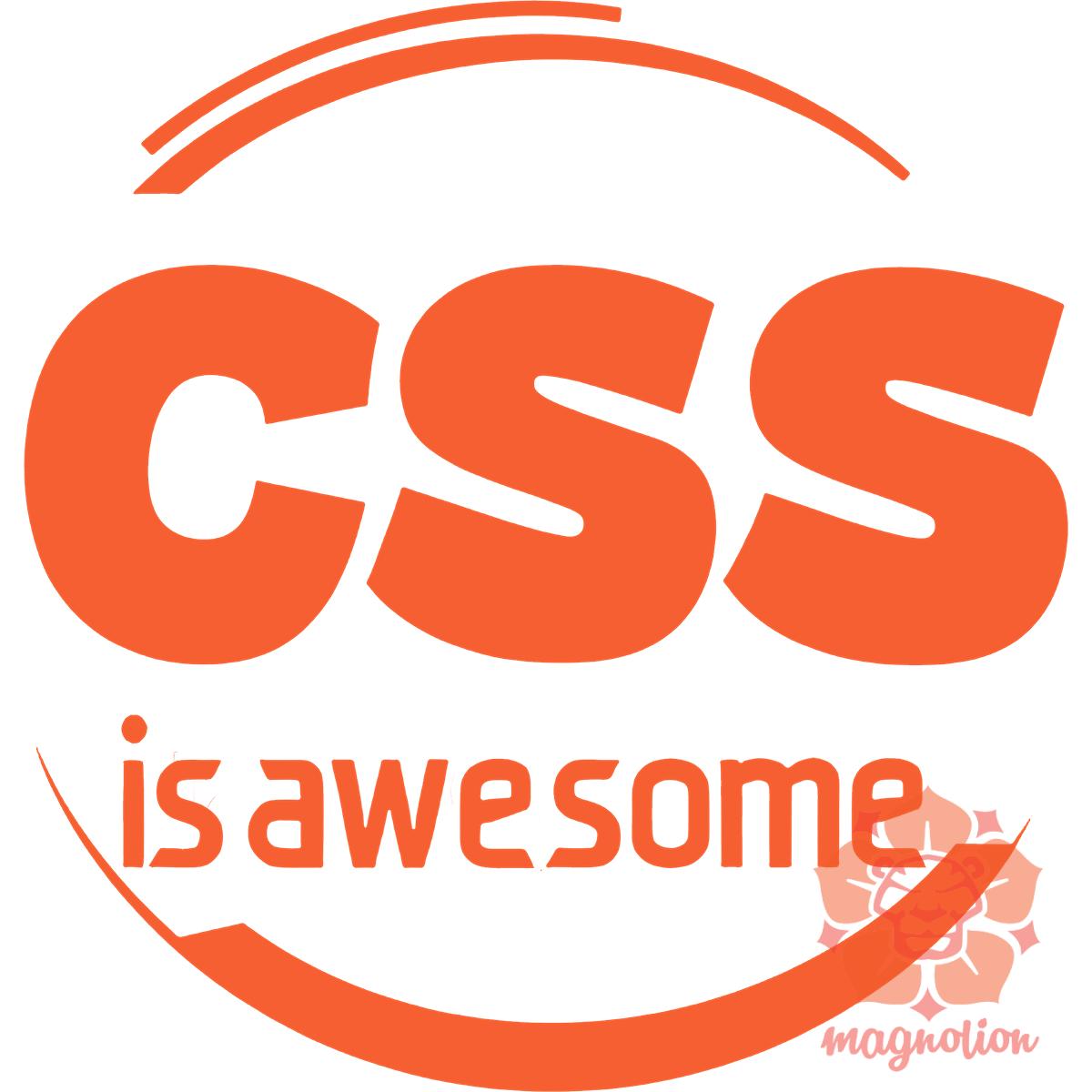 CSS is awesome v10 egyedi póló 