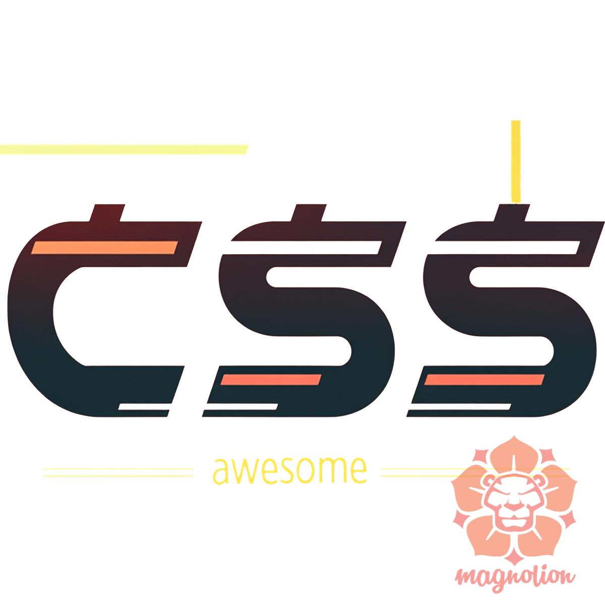 CSS is awesome v2 egyedi póló 