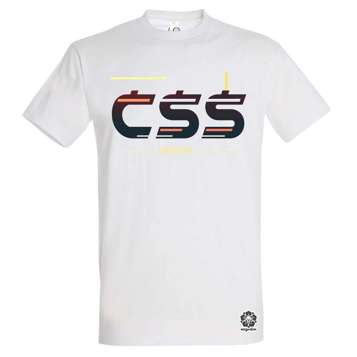 CSS is awesome v2 egyedi póló 