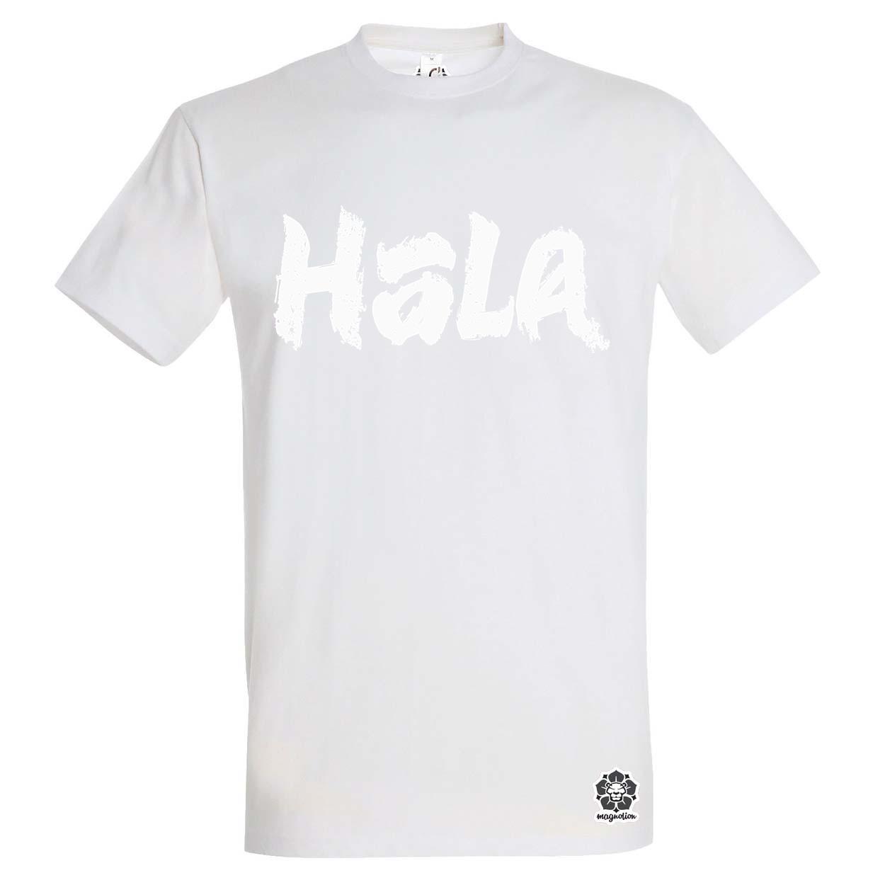 Hála v2 egyedi póló 