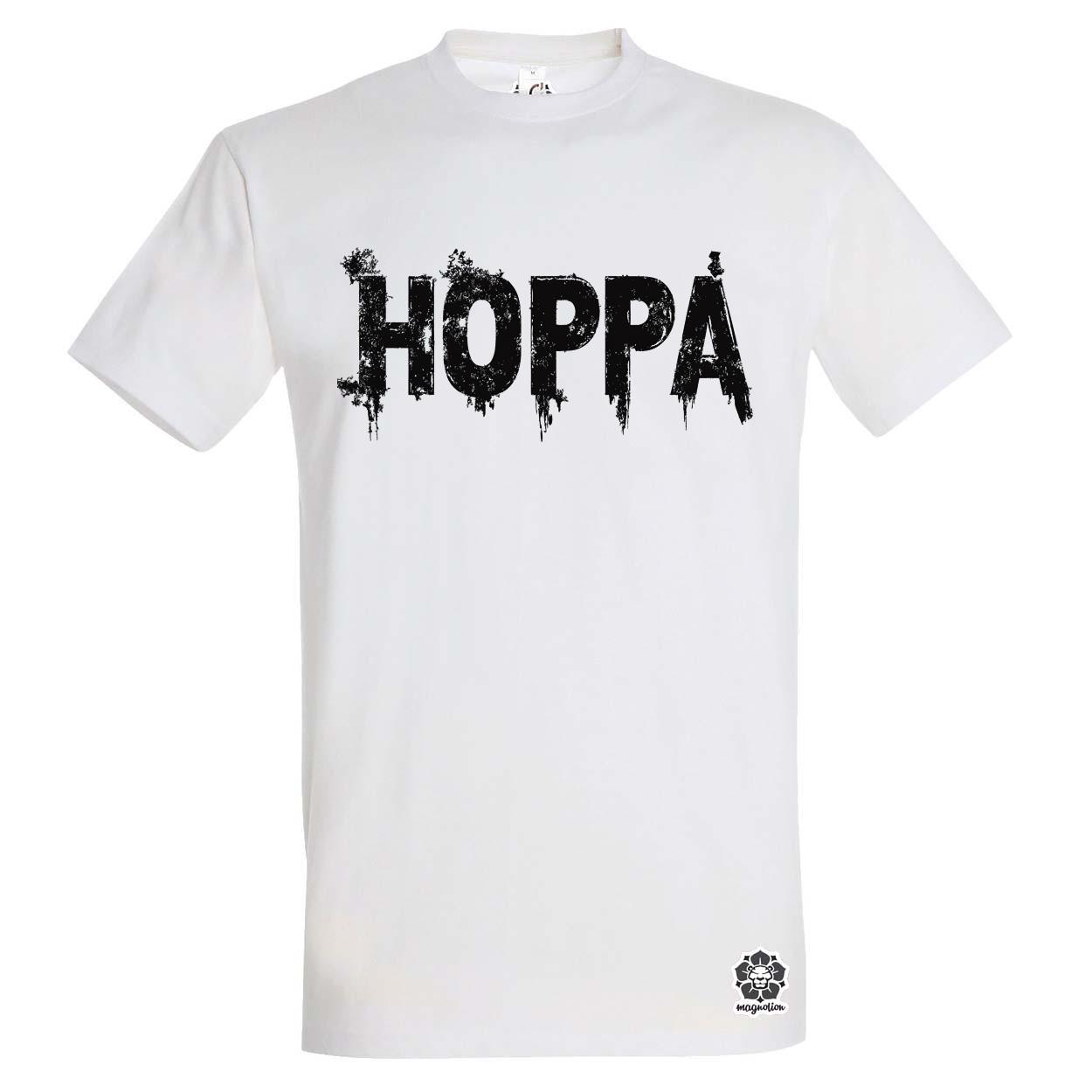 Hoppá v4 egyedi póló 