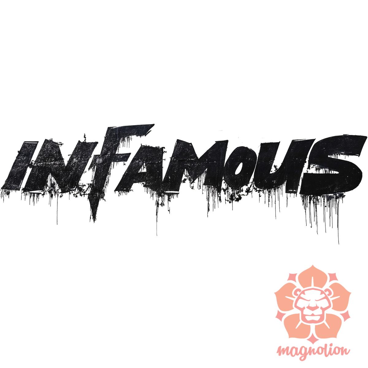 Infamous v2 egyedi póló 