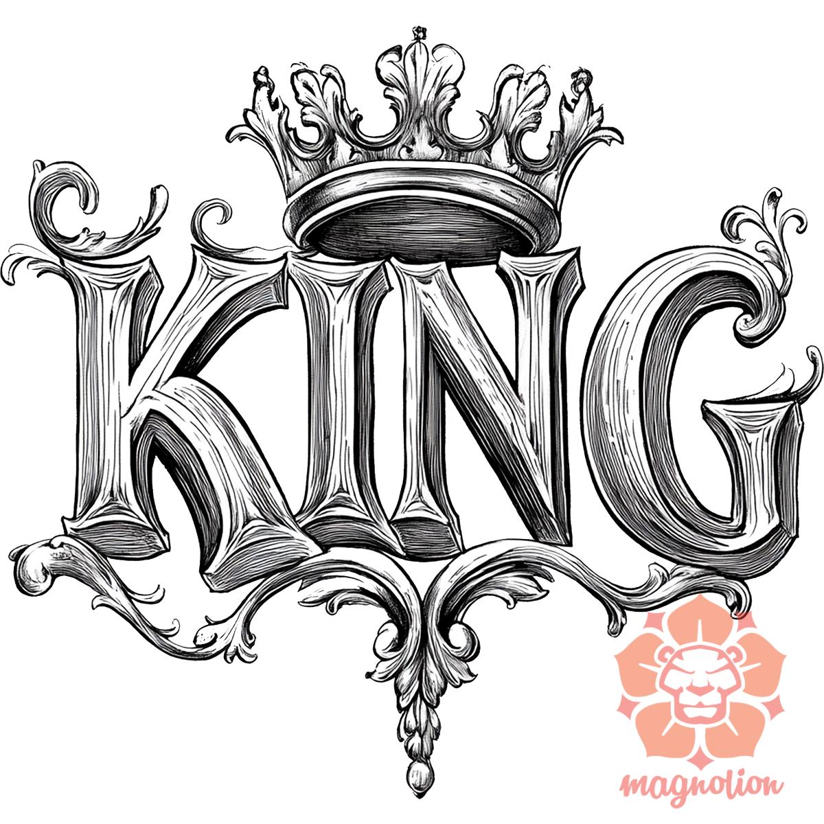 King v1 egyedi póló 