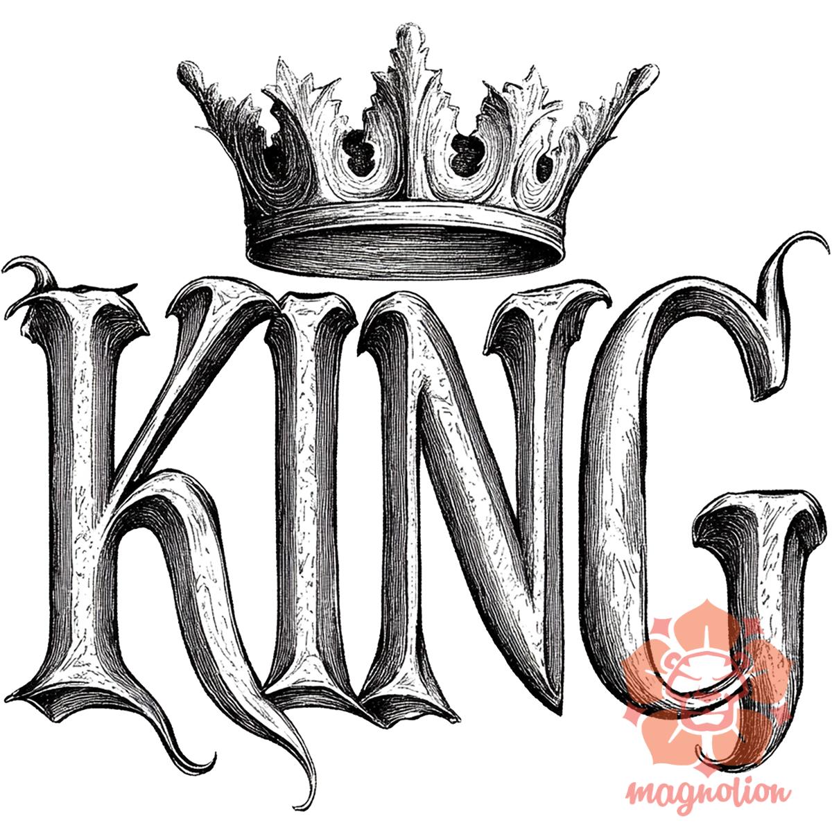 King v4 egyedi póló 