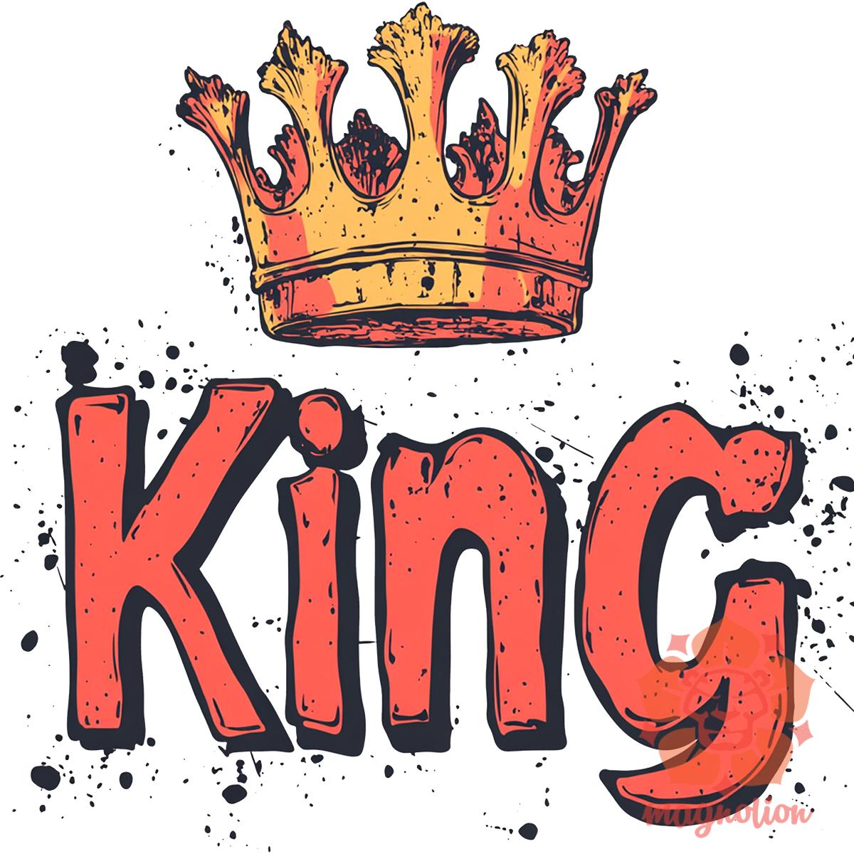 King v8 egyedi póló 
