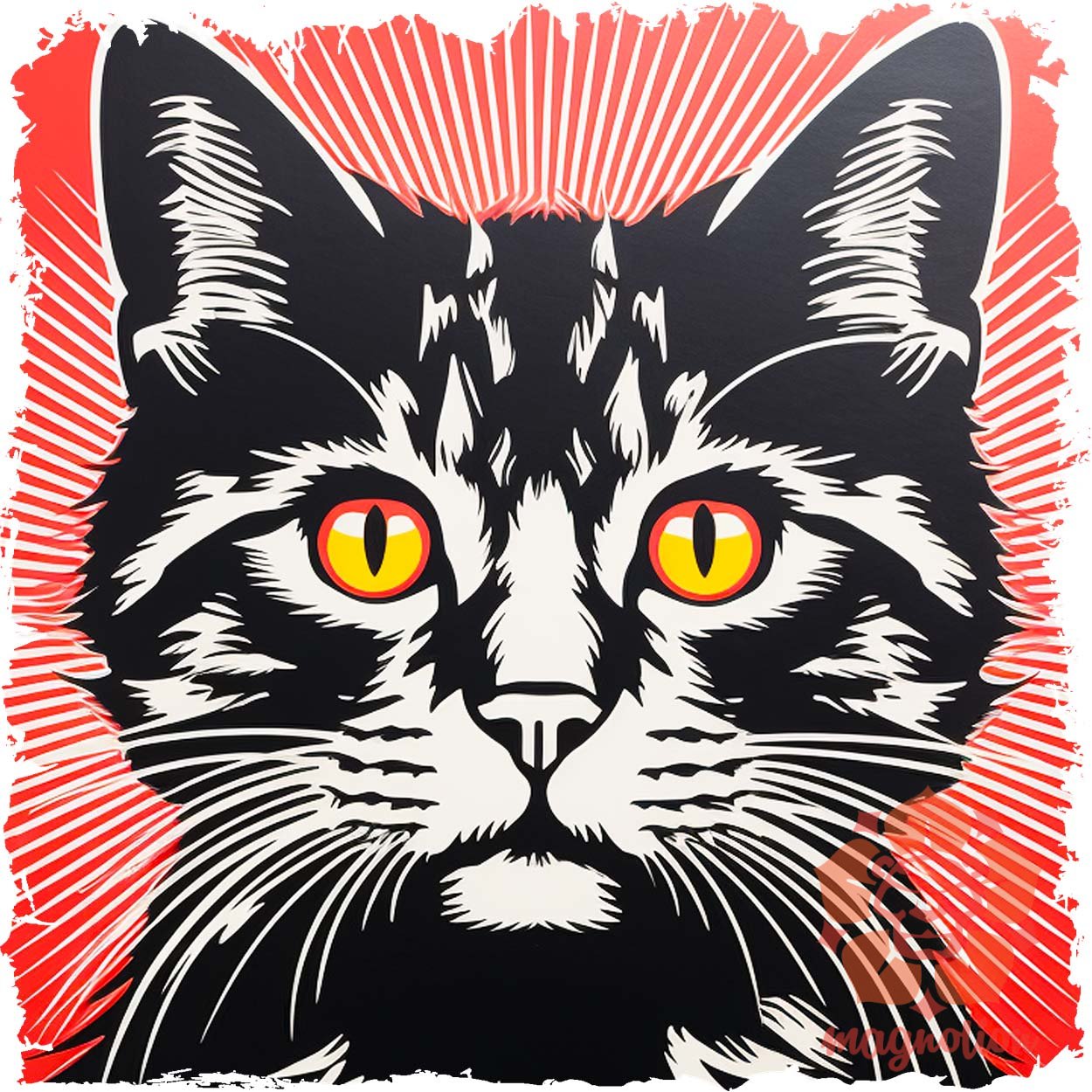 Street art macska v3 egyedi  pulóver 