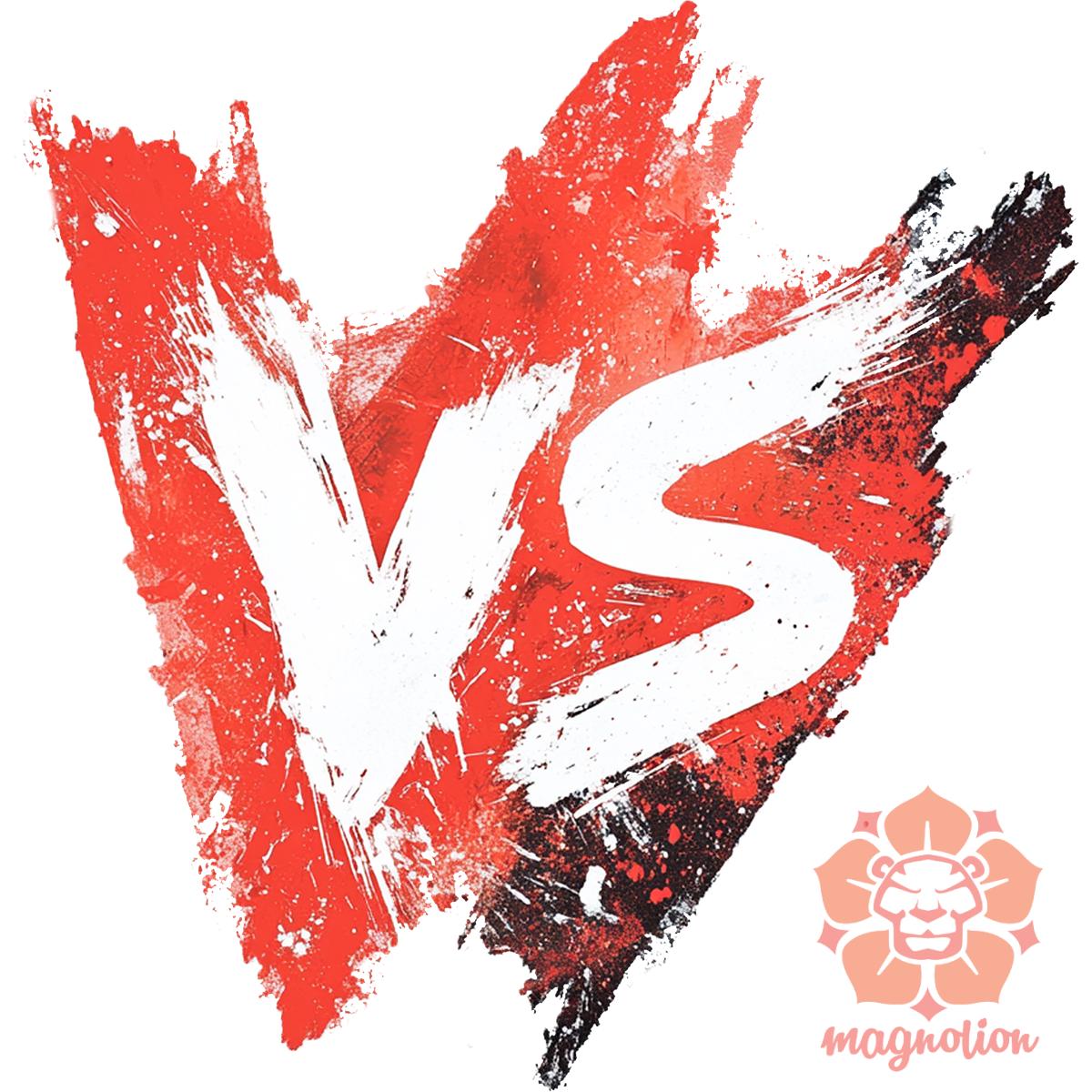 VS felirat v3 egyedi póló 