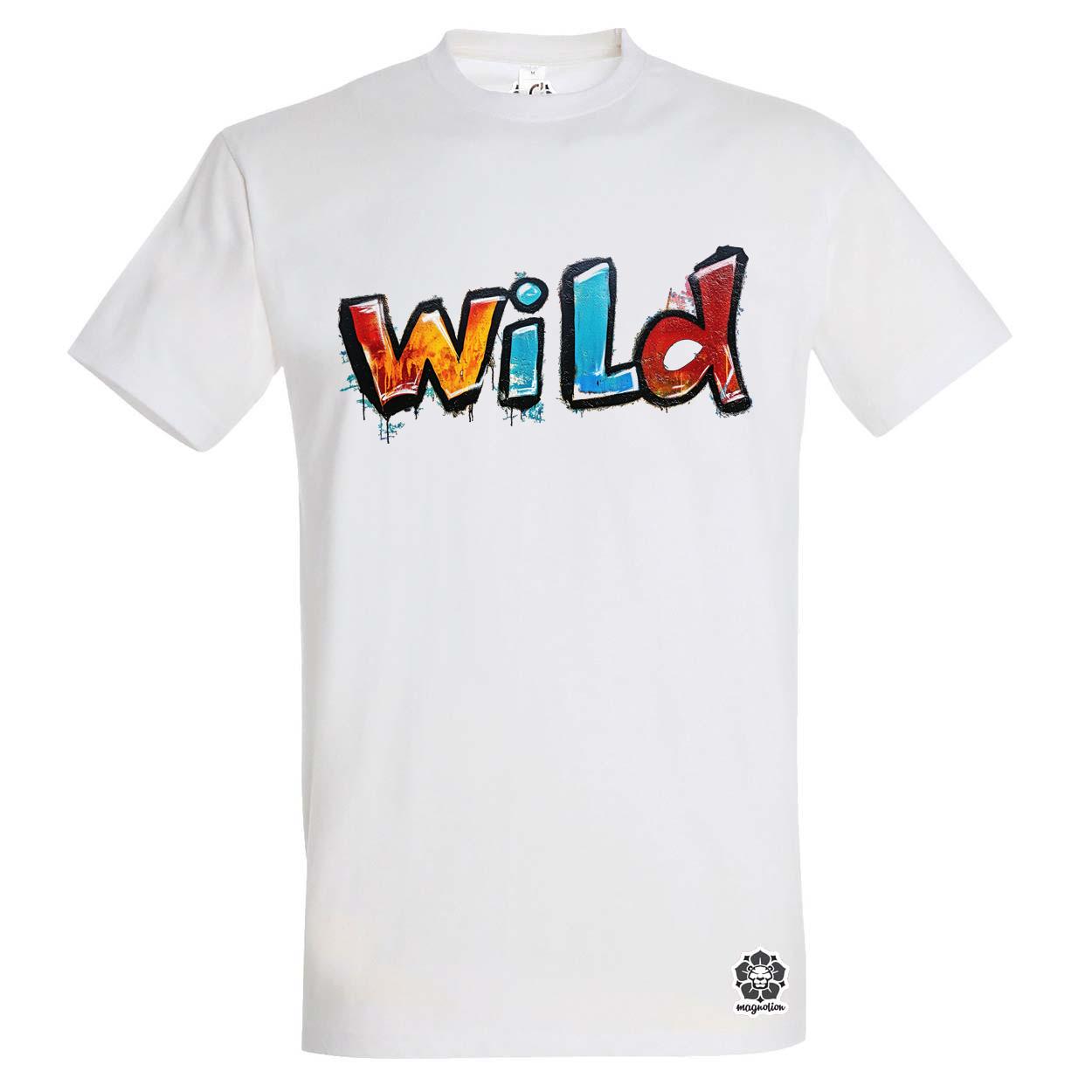 Wild felirat v2 egyedi póló 