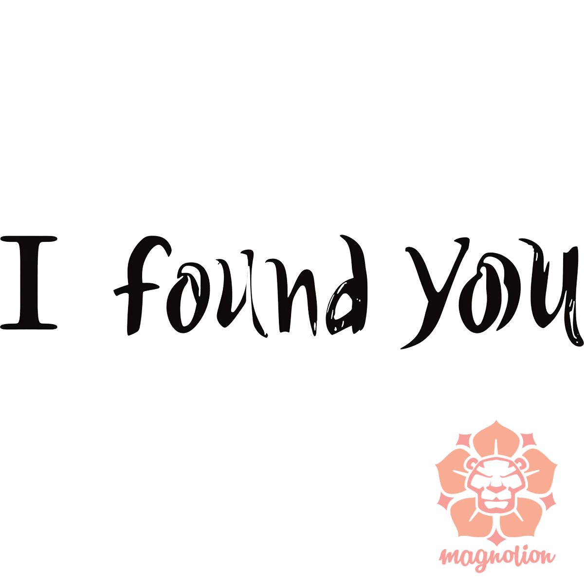 I find U v8 egyedi póló 