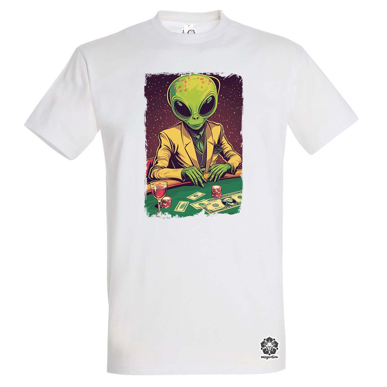 Alien póker v1 egyedi póló 
