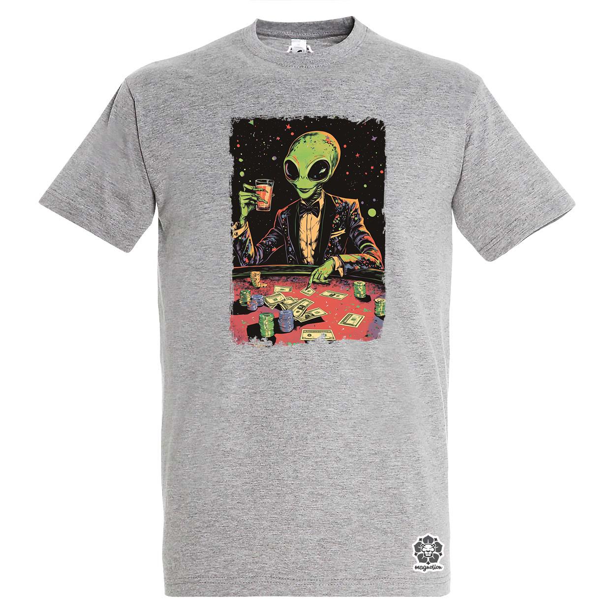 Alien póker v2 egyedi póló 