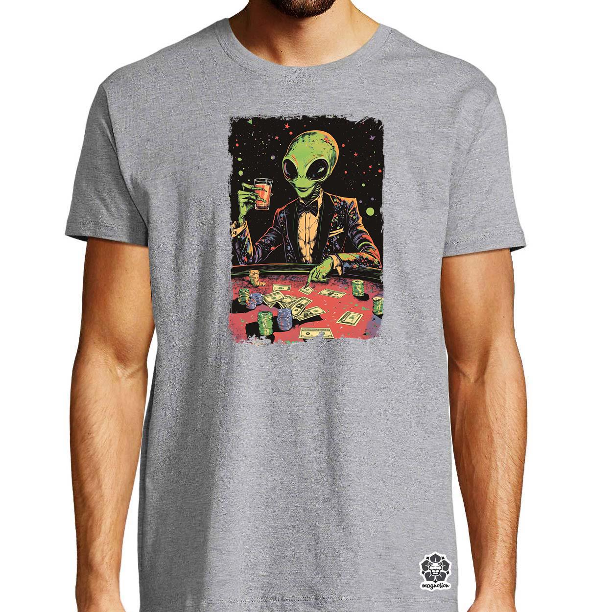 Alien póker v2 egyedi póló 