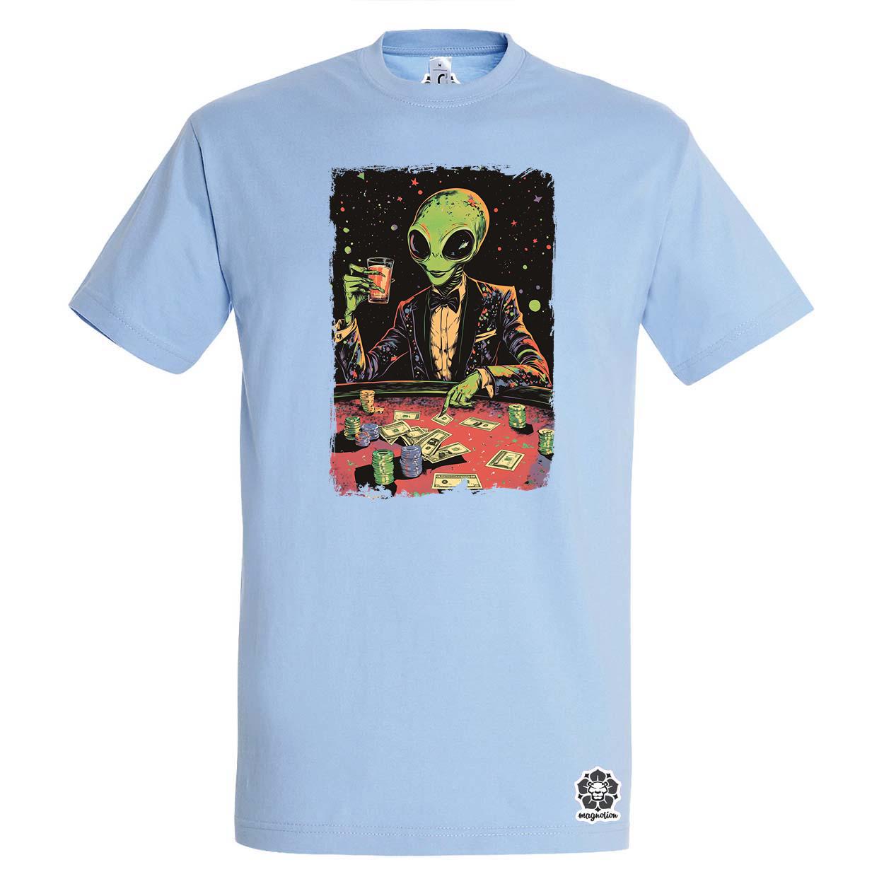 Alien póker v2 egyedi póló 