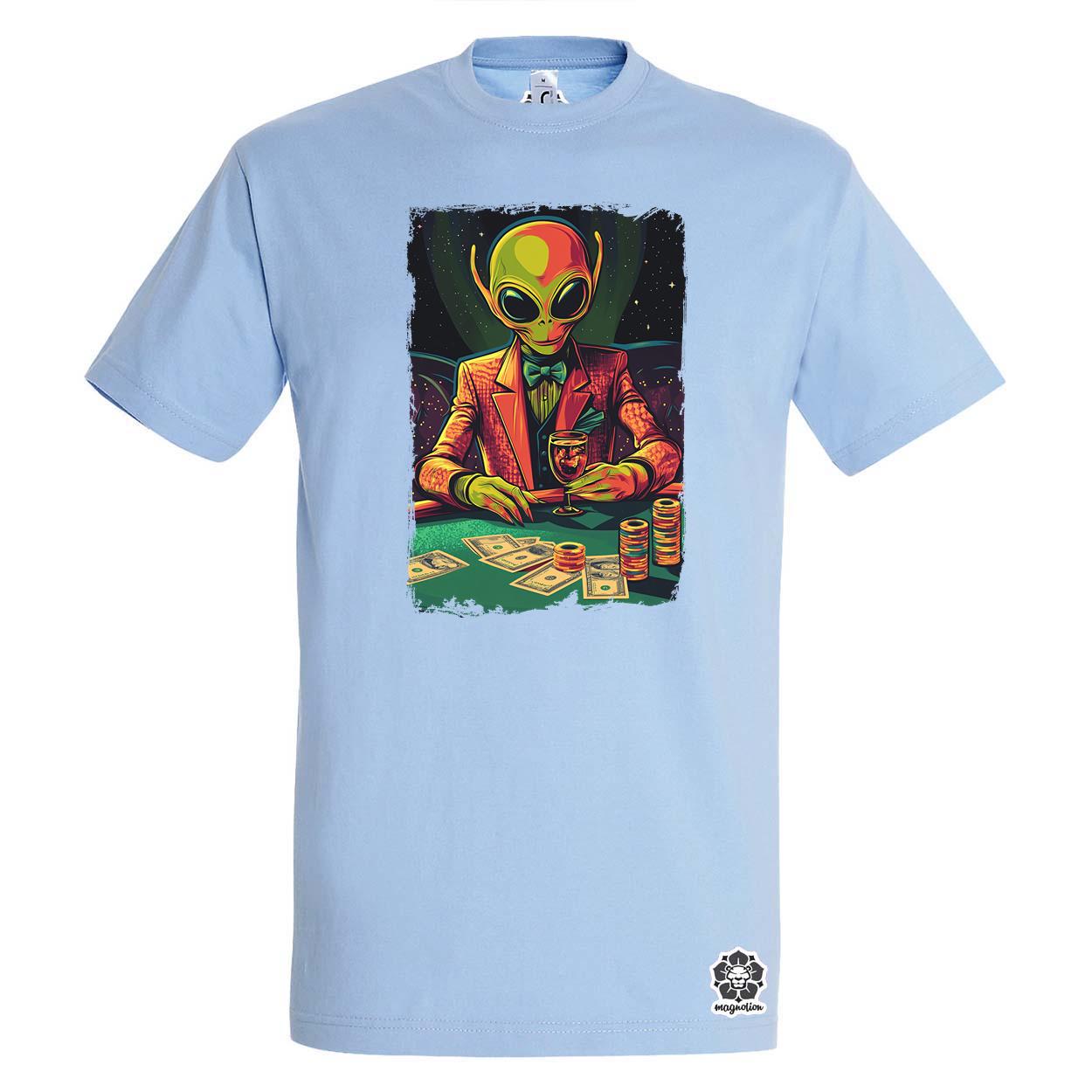 Alien póker v3 egyedi póló 