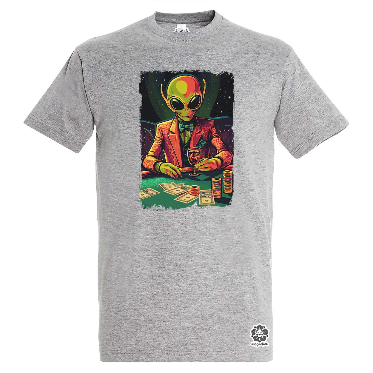 Alien póker v3 egyedi póló 