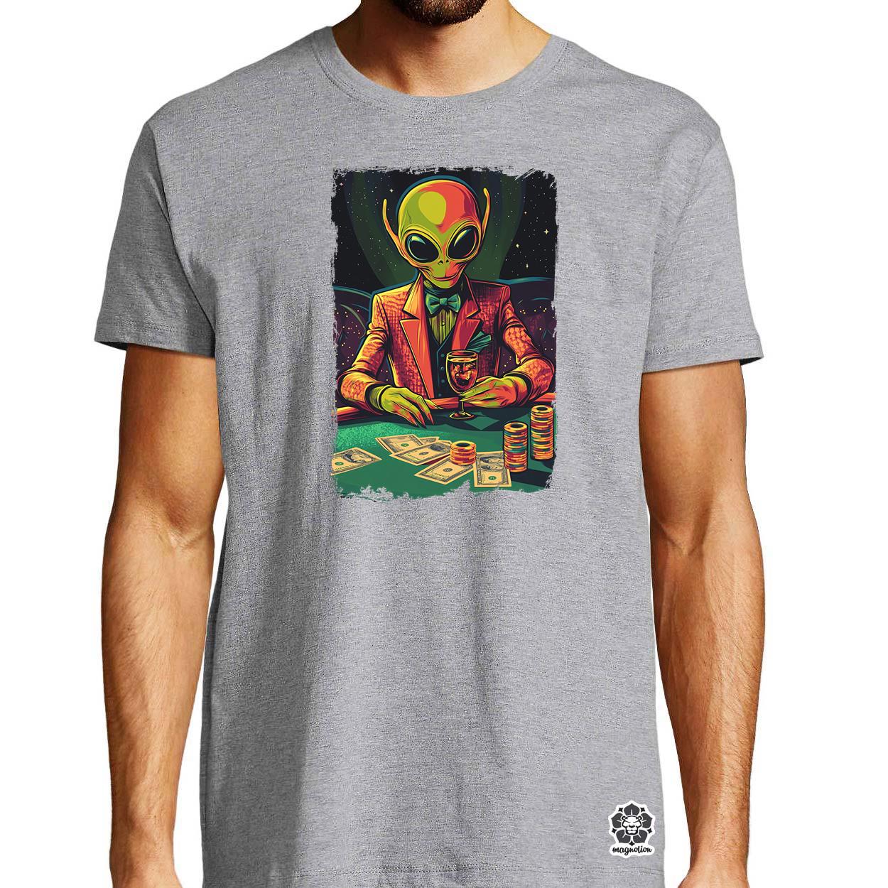 Alien póker v3 egyedi póló 