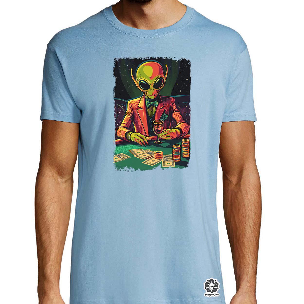 Alien póker v3 egyedi póló 