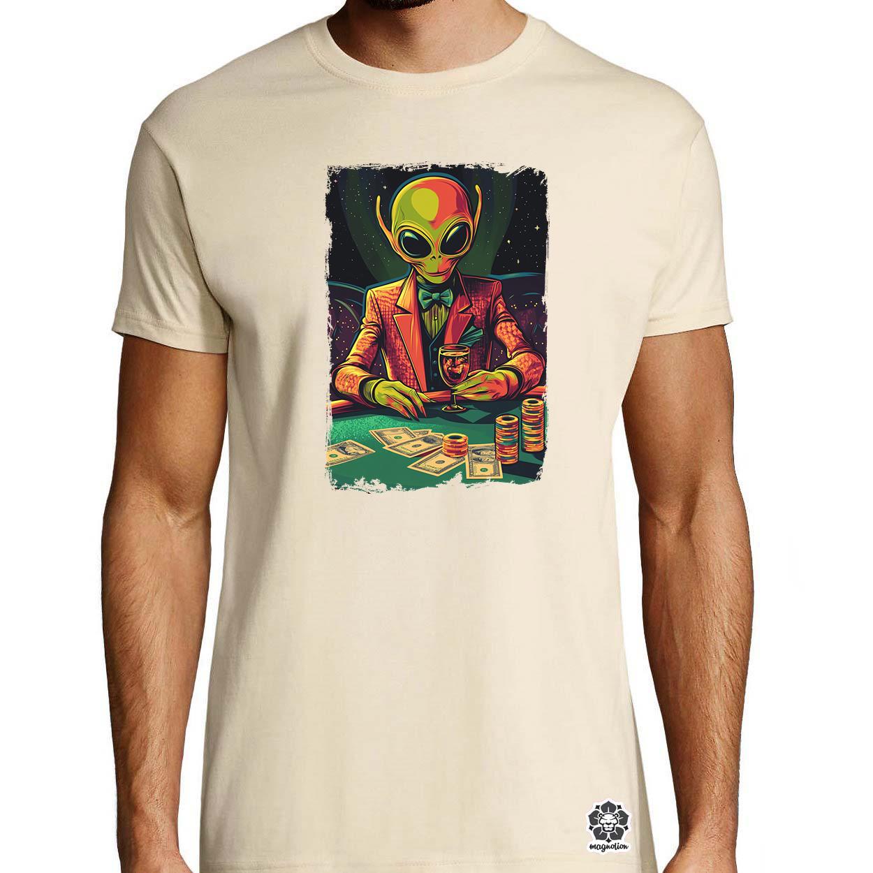 Alien póker v3 egyedi póló 