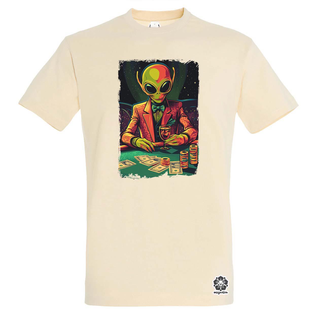 Alien póker v3 egyedi póló 