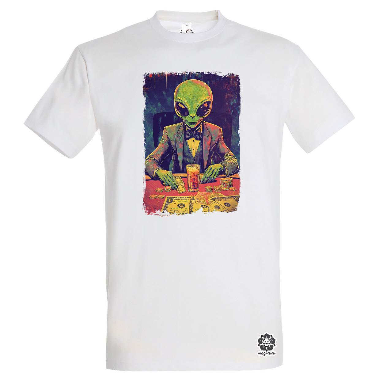 Alien póker v4 egyedi póló 
