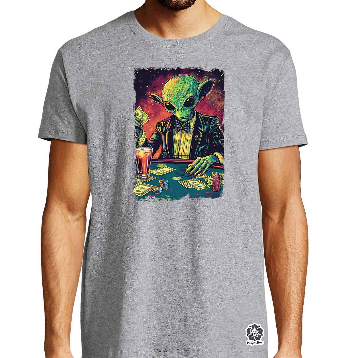 Alien póker v5 egyedi póló 