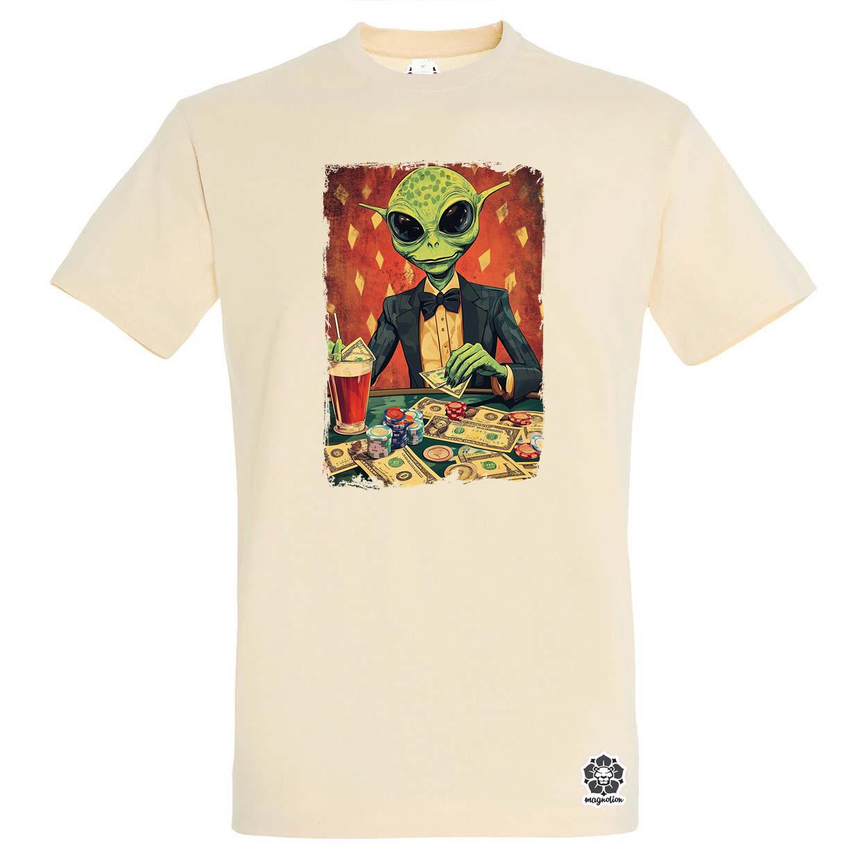 Alien póker v6 egyedi póló 