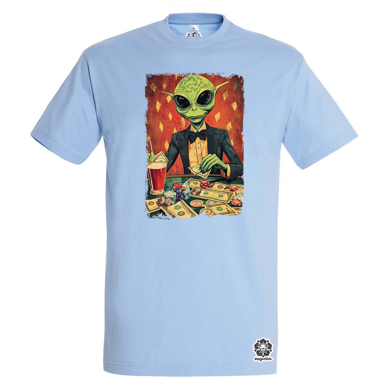 Alien póker v6 egyedi póló 