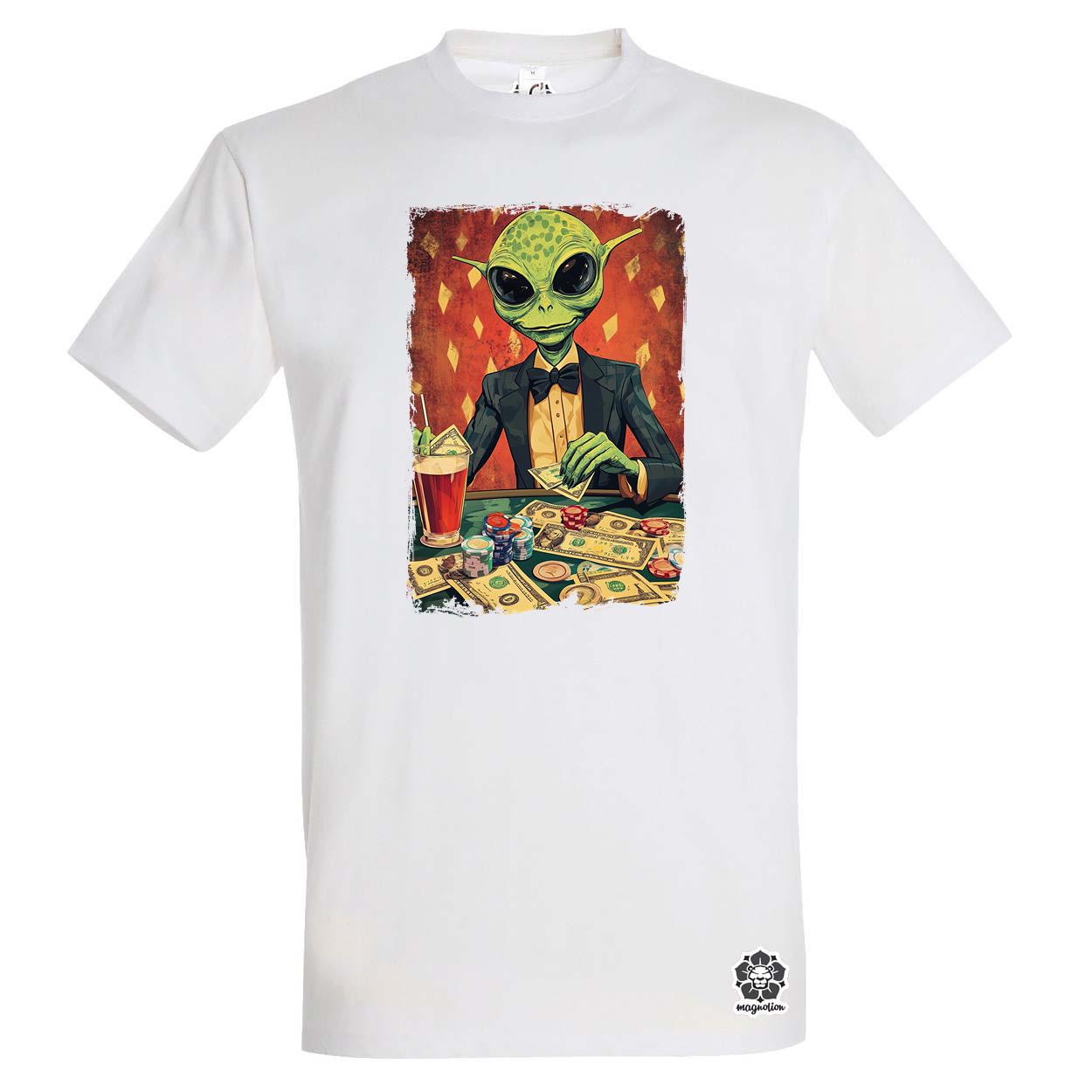Alien póker v6 egyedi póló 