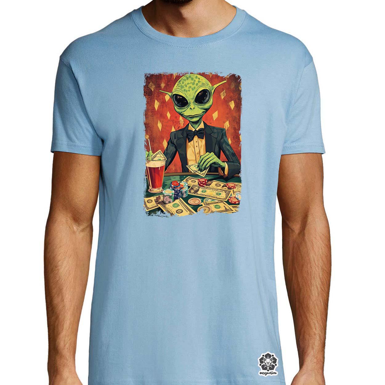 Alien póker v6 egyedi póló 
