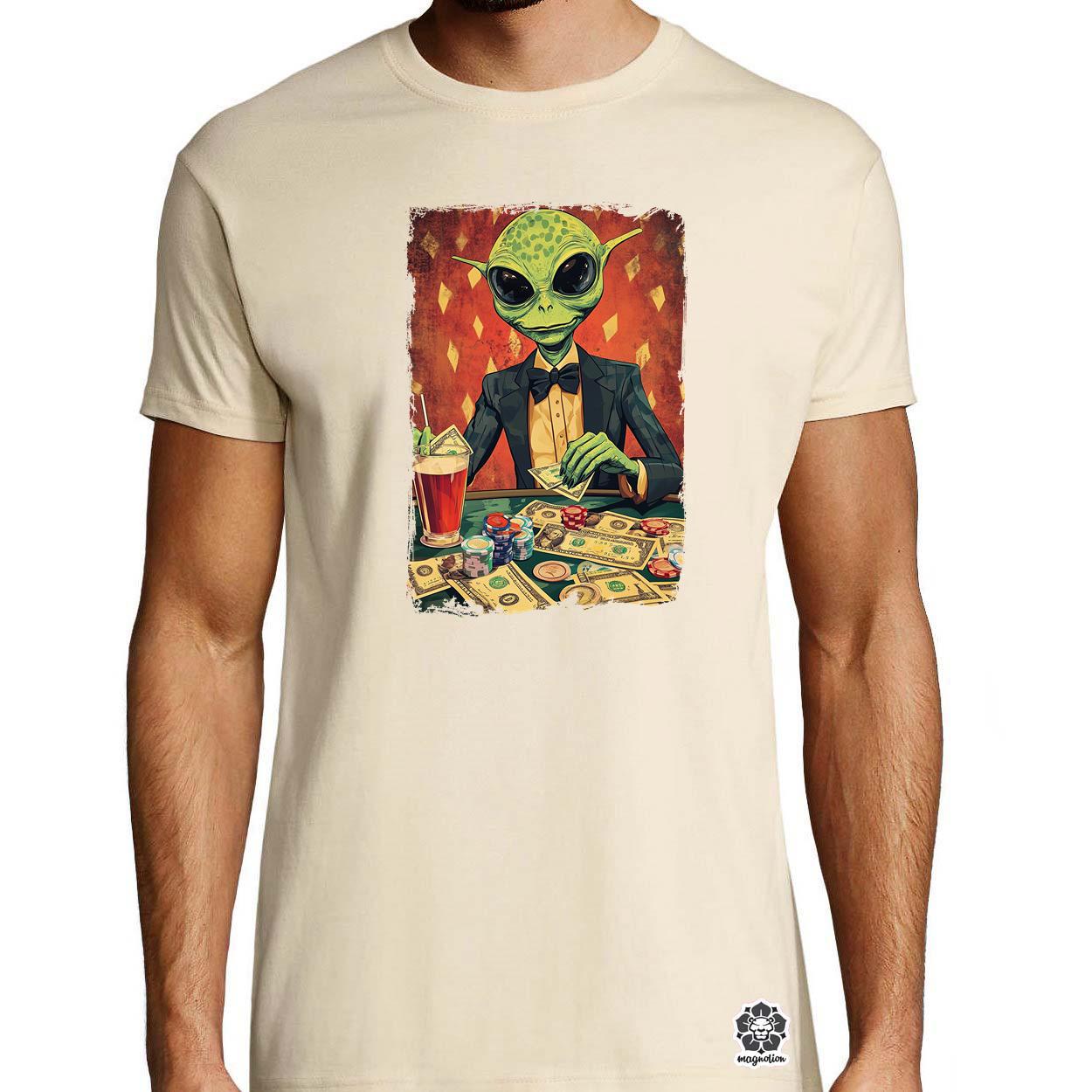 Alien póker v6 egyedi póló 