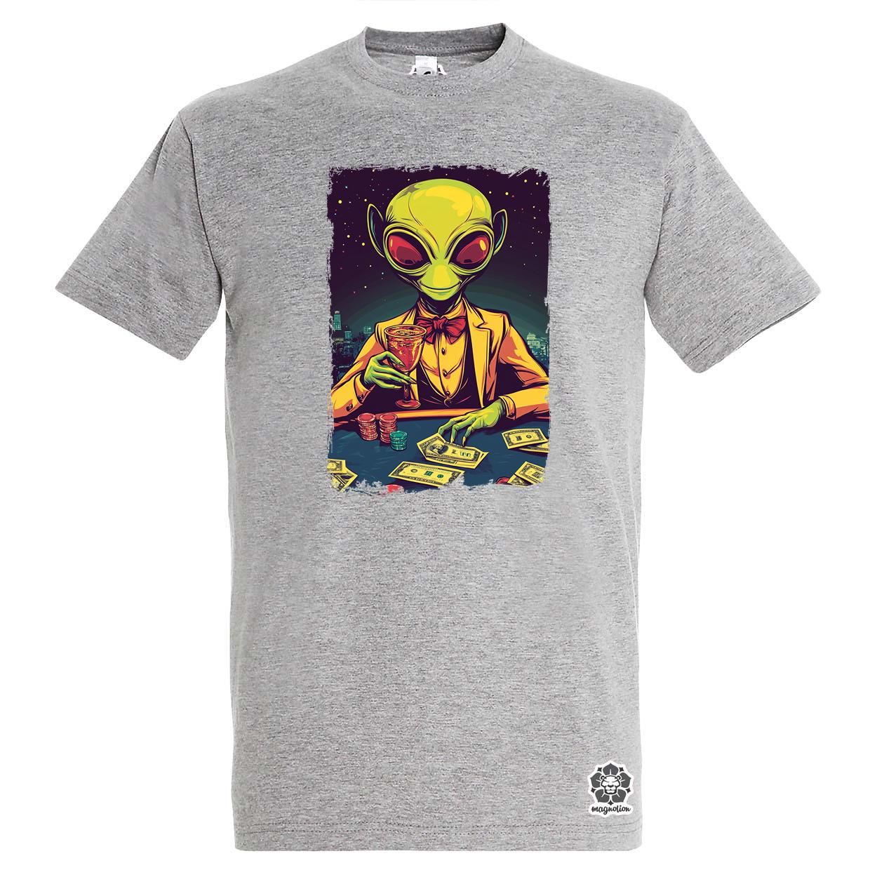 Alien póker v7 egyedi póló 