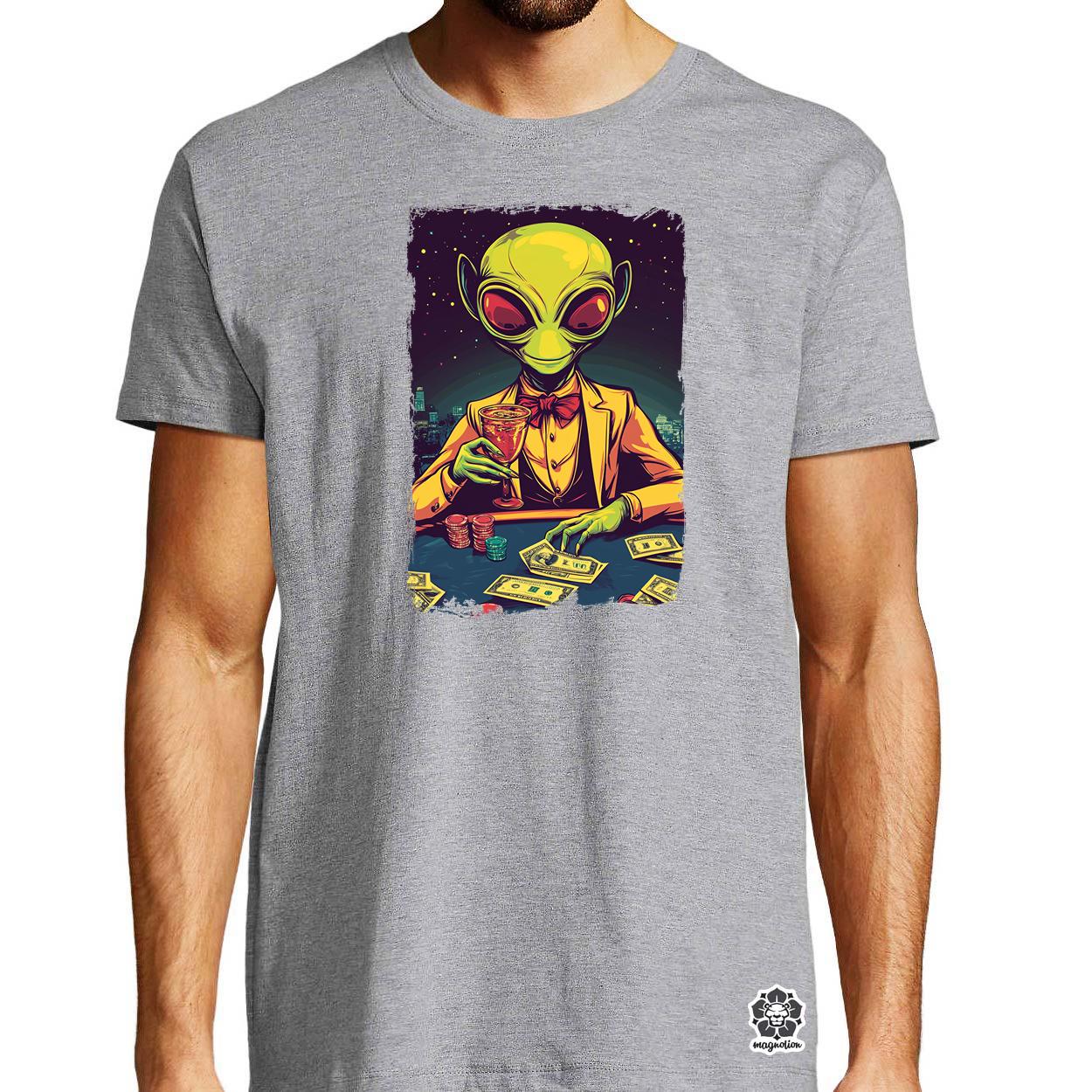Alien póker v7 egyedi póló 