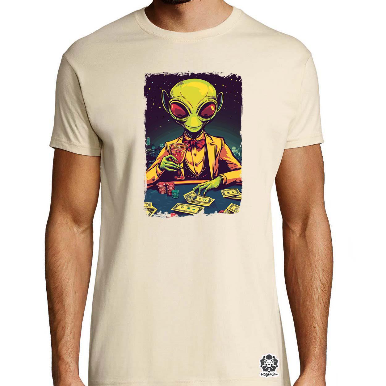 Alien póker v7 egyedi póló 