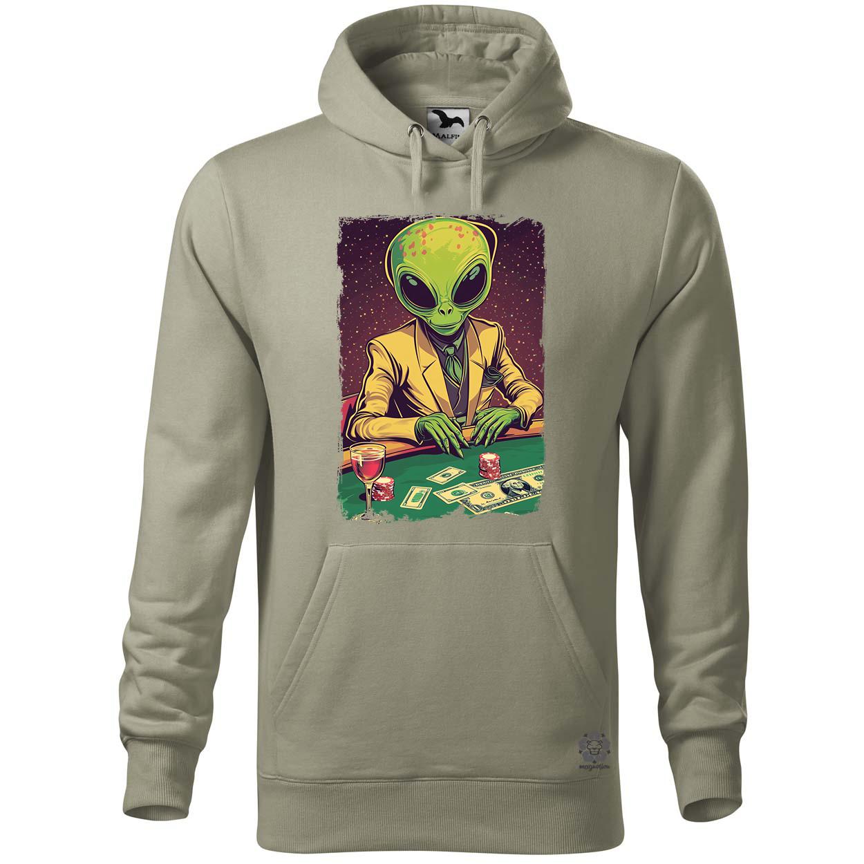 Alien póker v1 egyedi  pulóver 