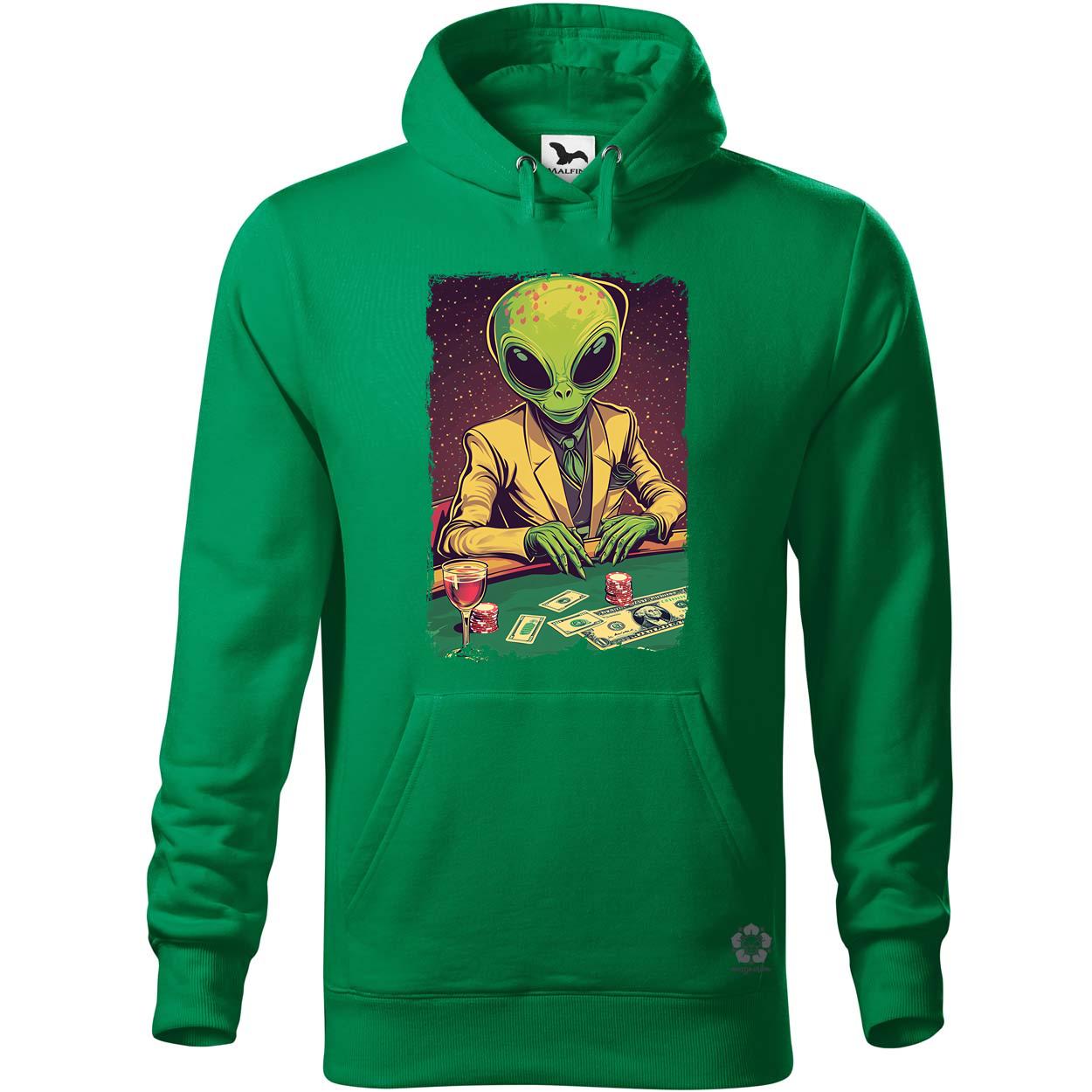 Alien póker v1 egyedi  pulóver 