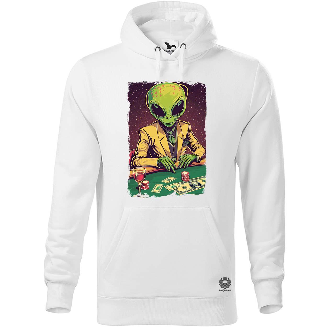 Alien póker v1 egyedi  pulóver 