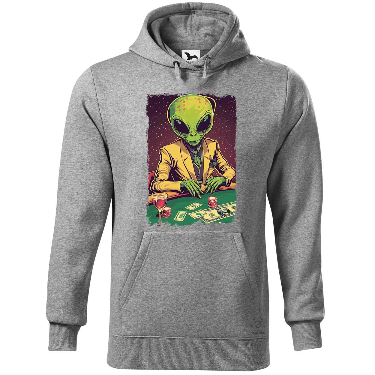 Alien póker v1 egyedi  pulóver 