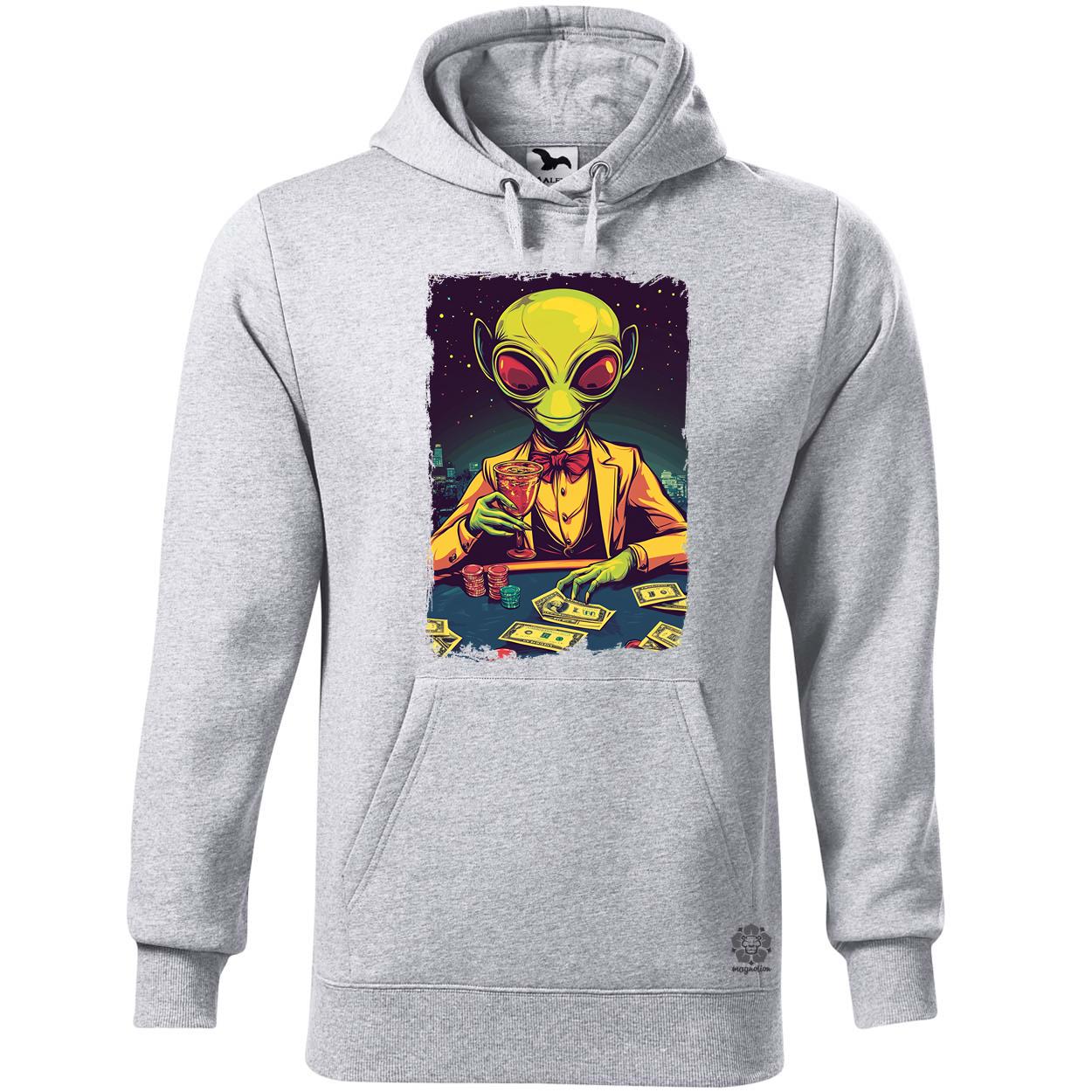Alien póker v7 egyedi  pulóver 