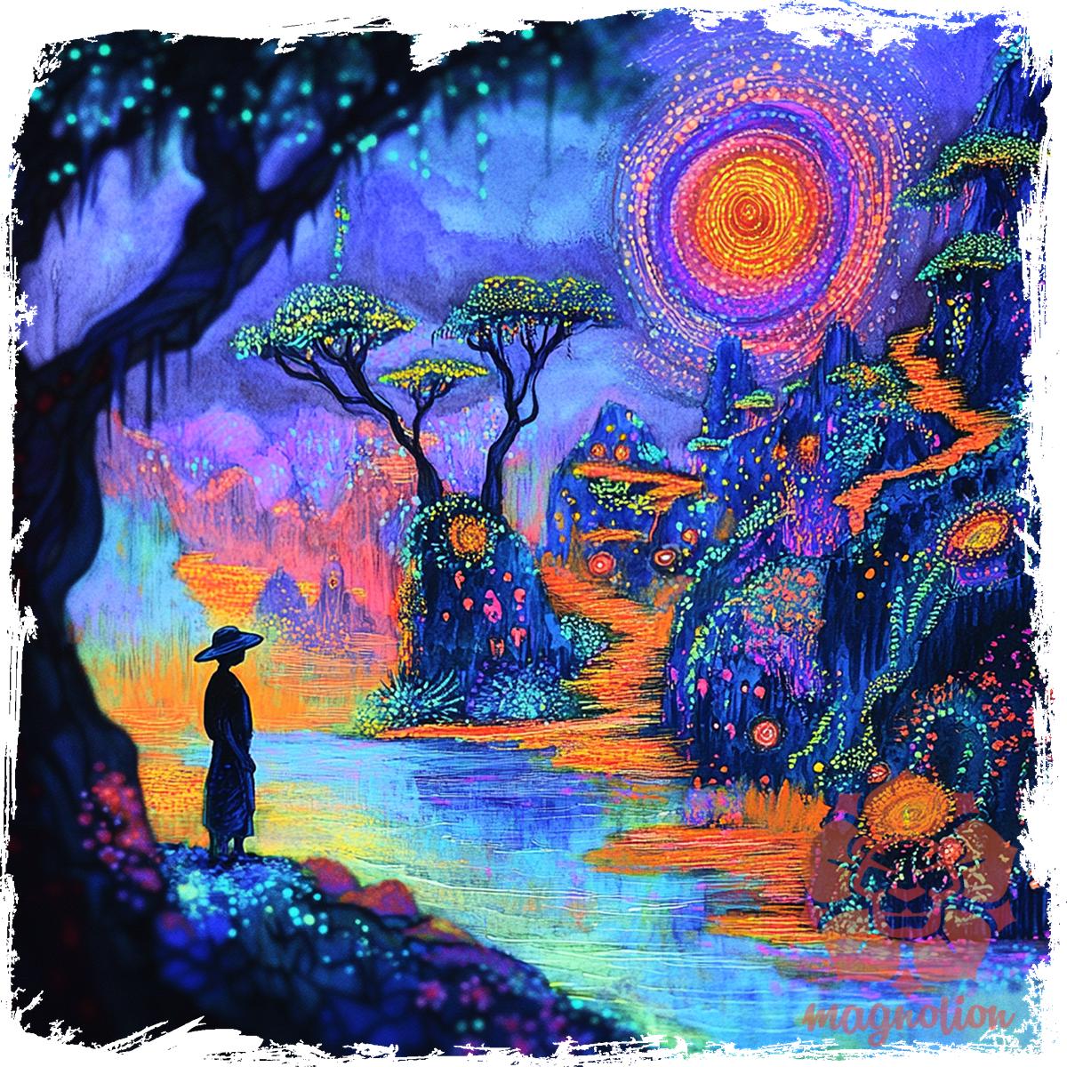 Ayahuasca utazás v3 egyedi  pulóver 