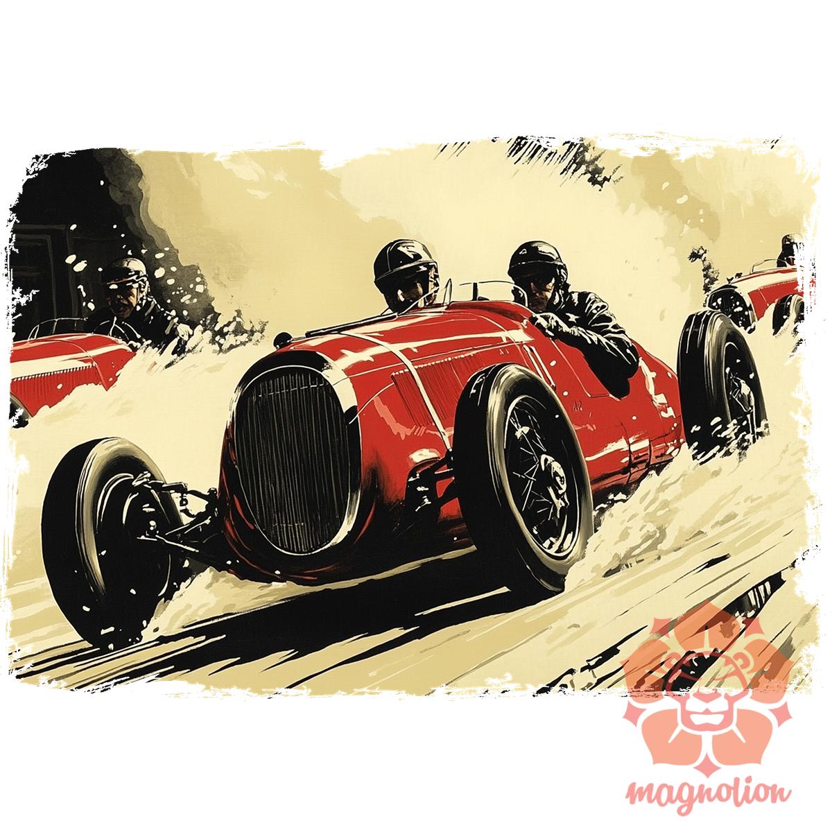 Vintage verseny v6 egyedi  pulóver 