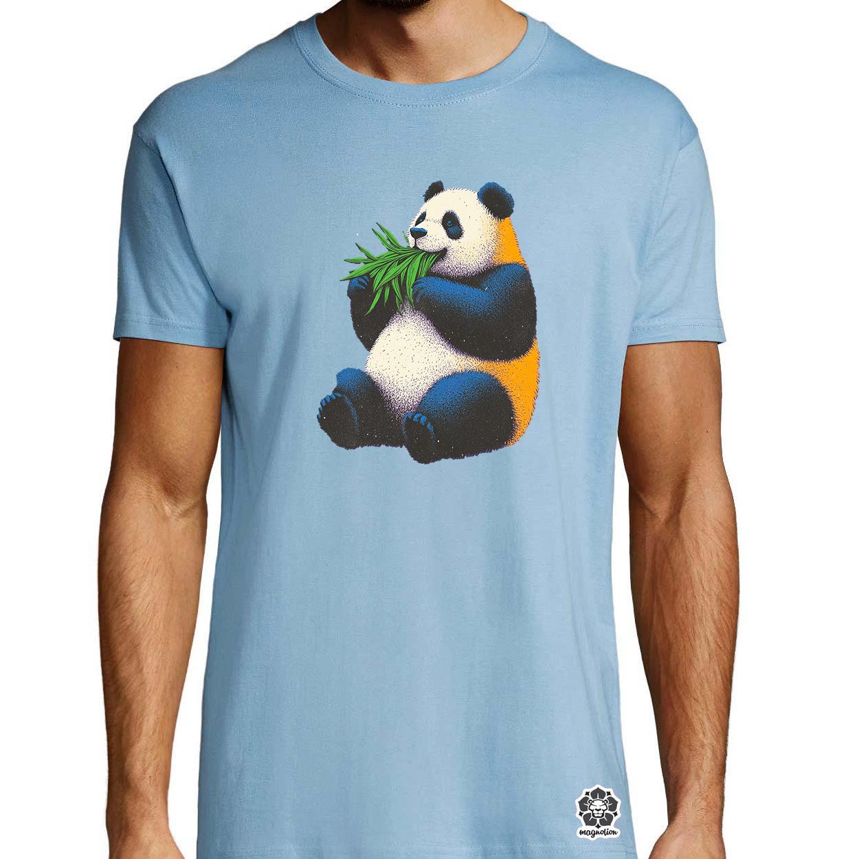 Cuki panda eszik v1 egyedi póló 