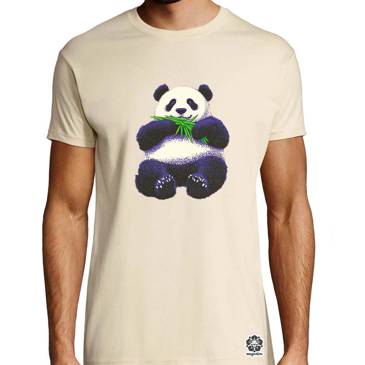 Cuki panda eszik v2 egyedi póló 