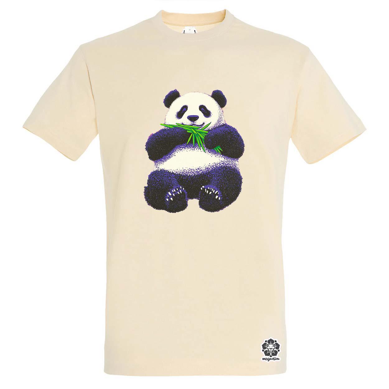 Cuki panda eszik v2 egyedi póló 