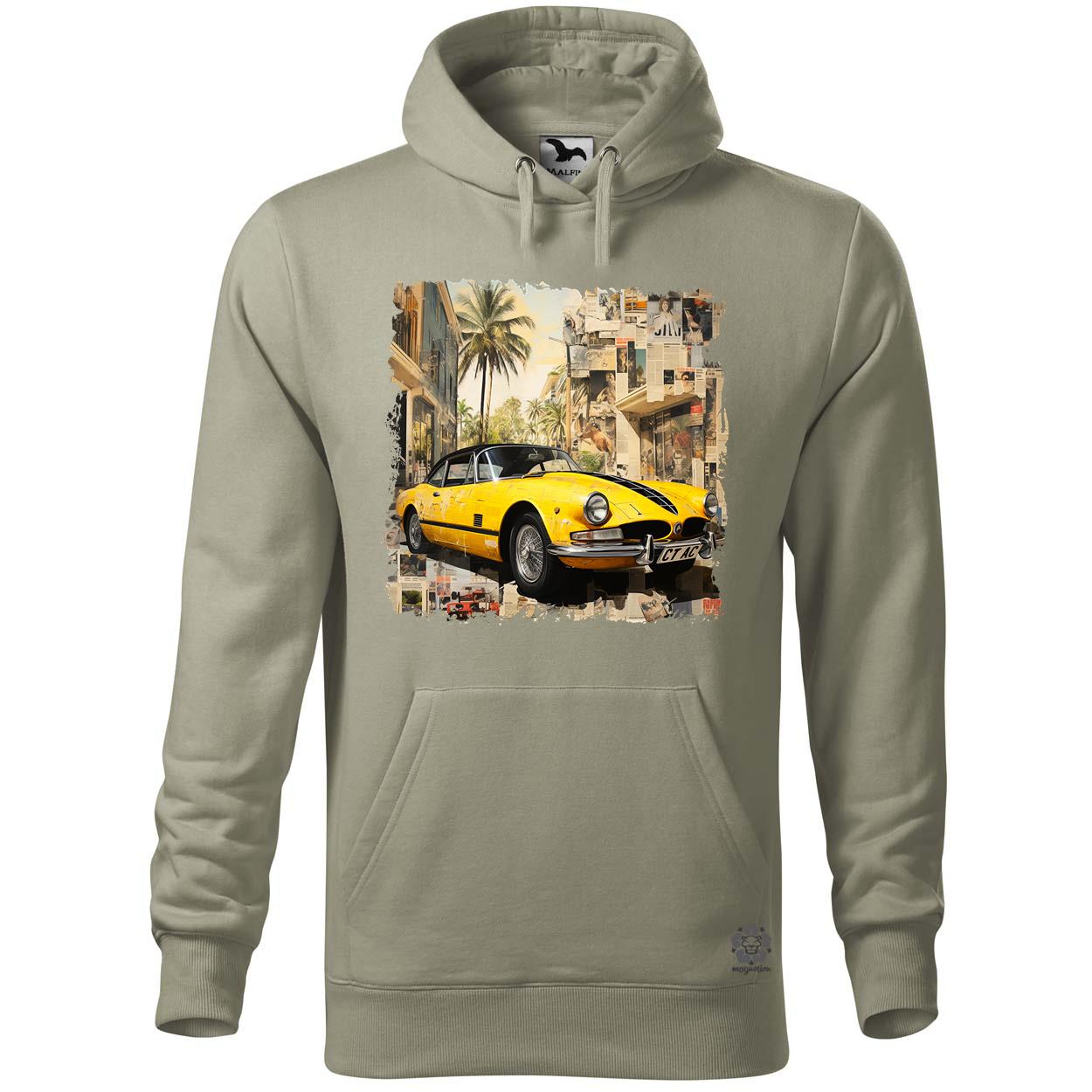 Vintage kollázs autó v3 egyedi  pulóver 