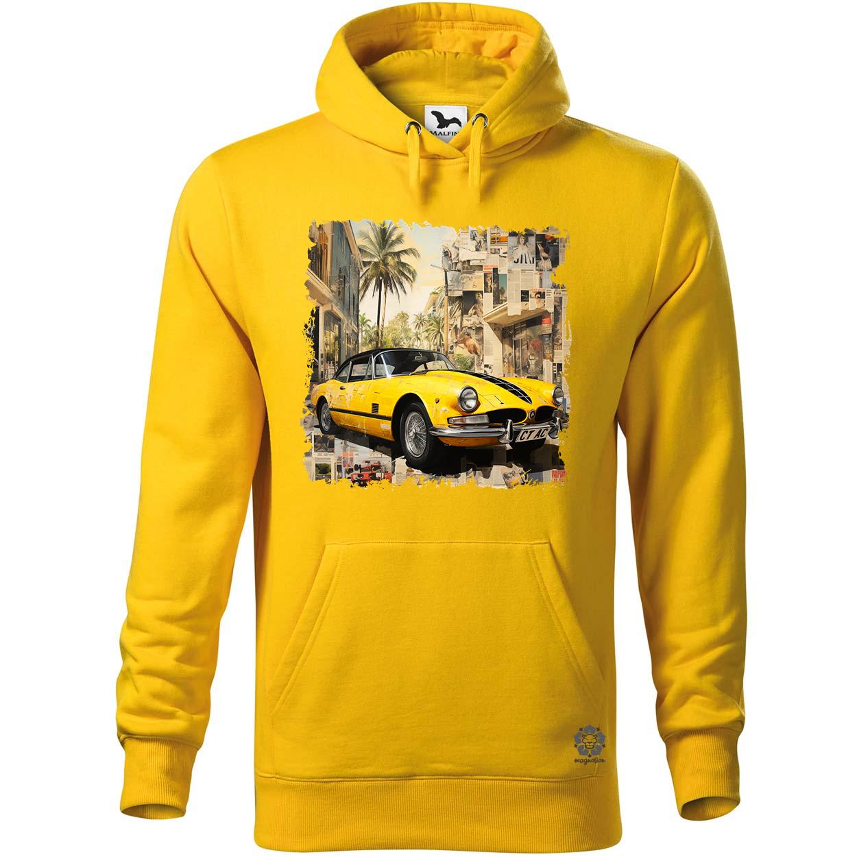 Vintage kollázs autó v3 egyedi  pulóver 