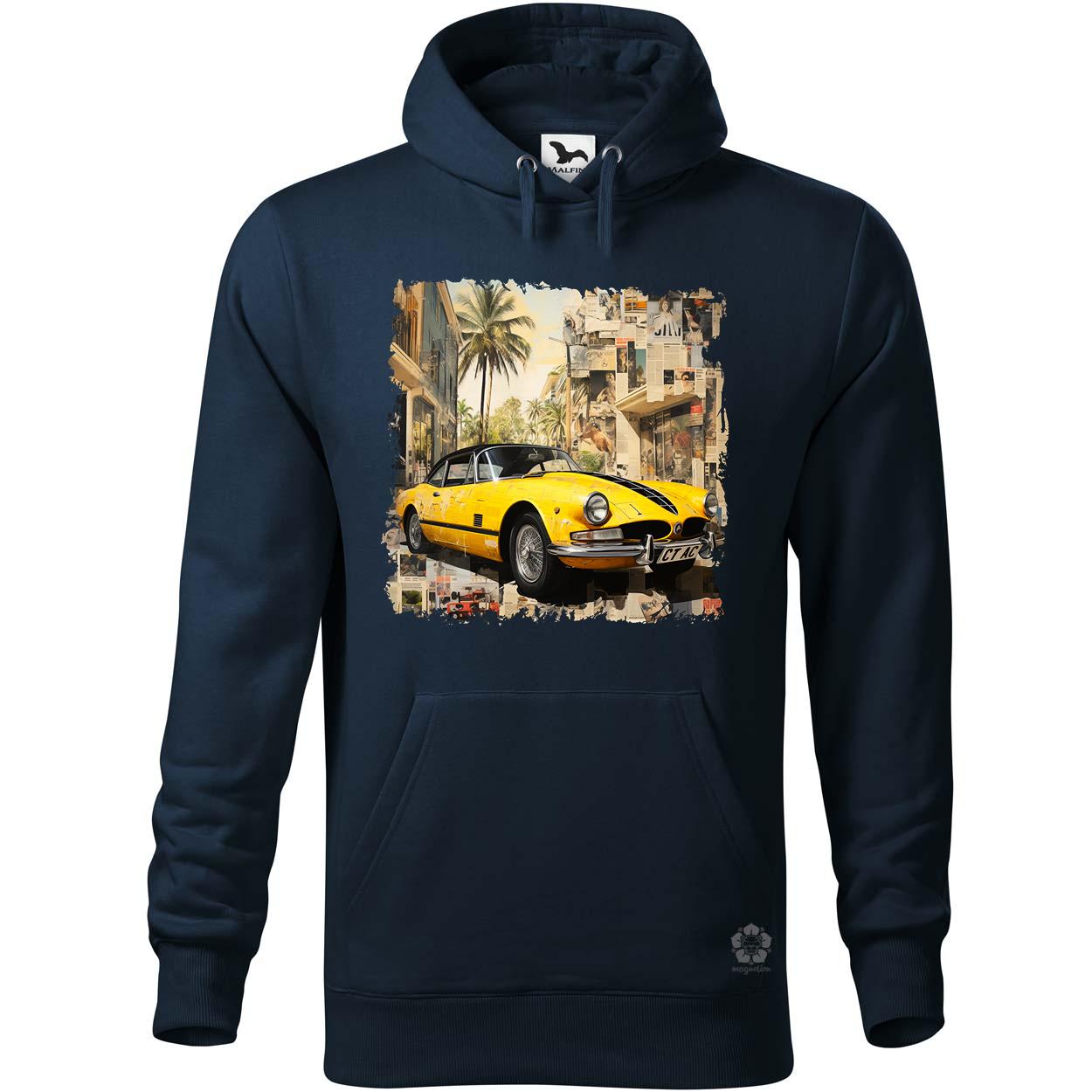 Vintage kollázs autó v3 egyedi  pulóver 